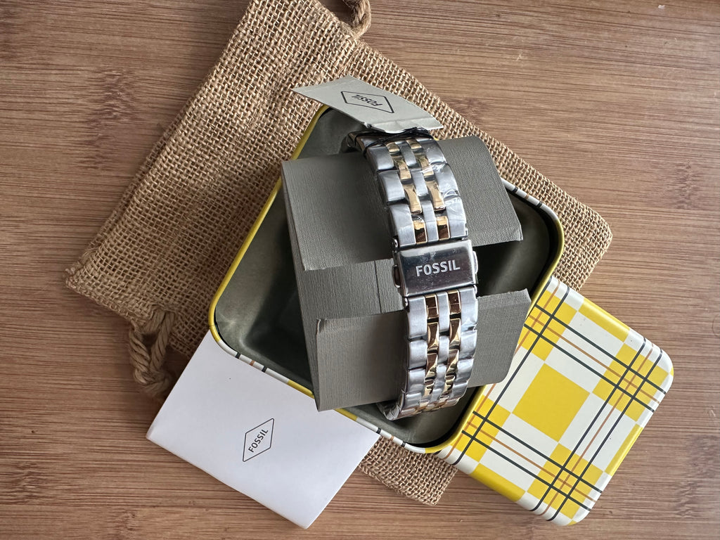 Superb Ceas Fossil Boyfriend Lady - Two tone 38mm diametrul