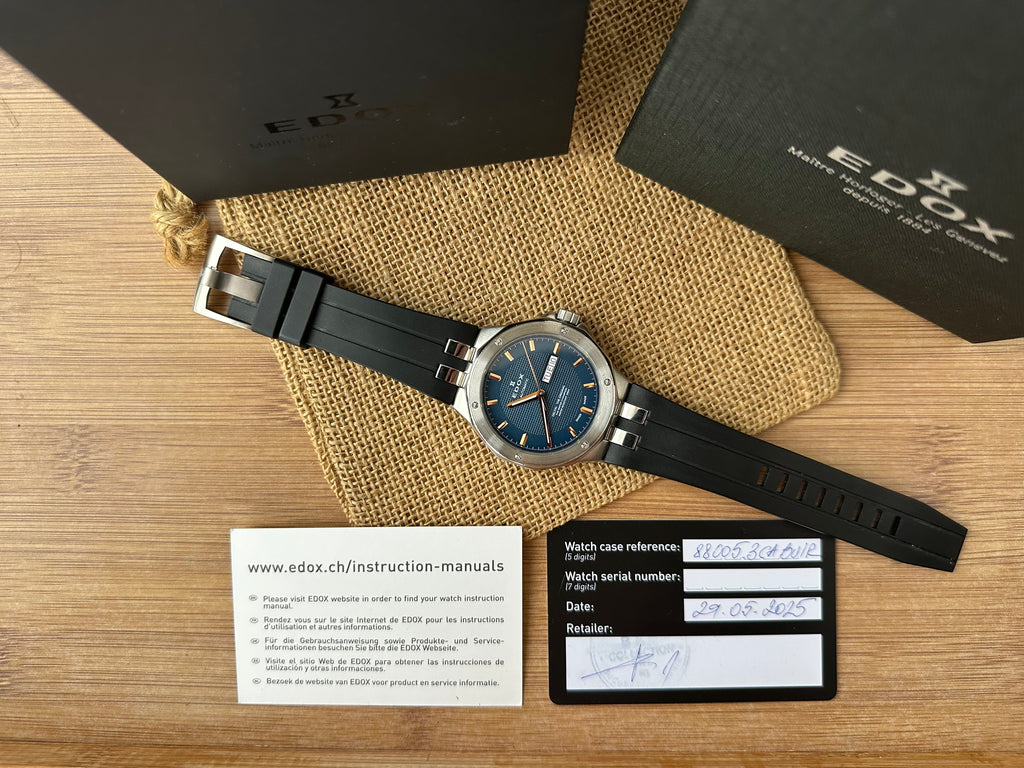 Ceas Edox Delfin Full set Rubber Strap