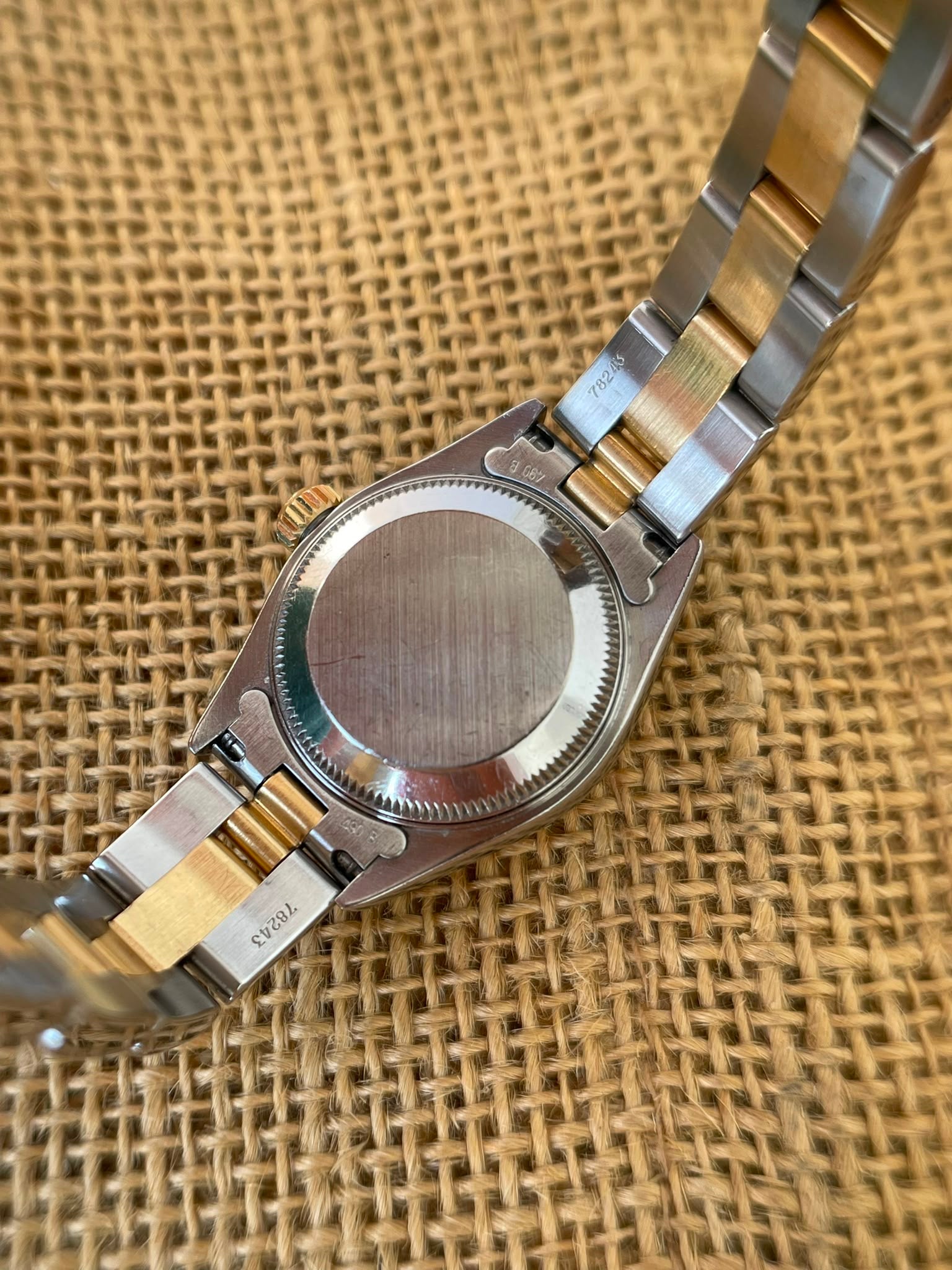 Rolex Datejust Lady Aur şi Oțel 26mm Blue Dial Ref. 69173