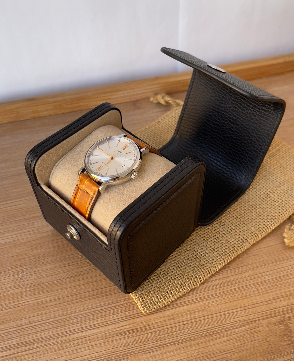 Ceas IWC Portofino Unisex 37mm - cu briliante - Full set, acte, cutie