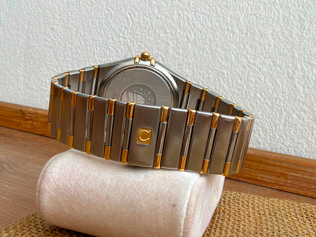 Omega Constellation Manhattan  Aur Otel - 33.5mm diametrul Full set - Conditie excelenta - Ref. 396.1201