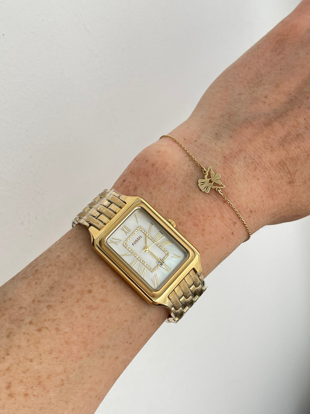 Ceas Fossil Raquel Gold 26mm - Mother of Pearl - ES5304