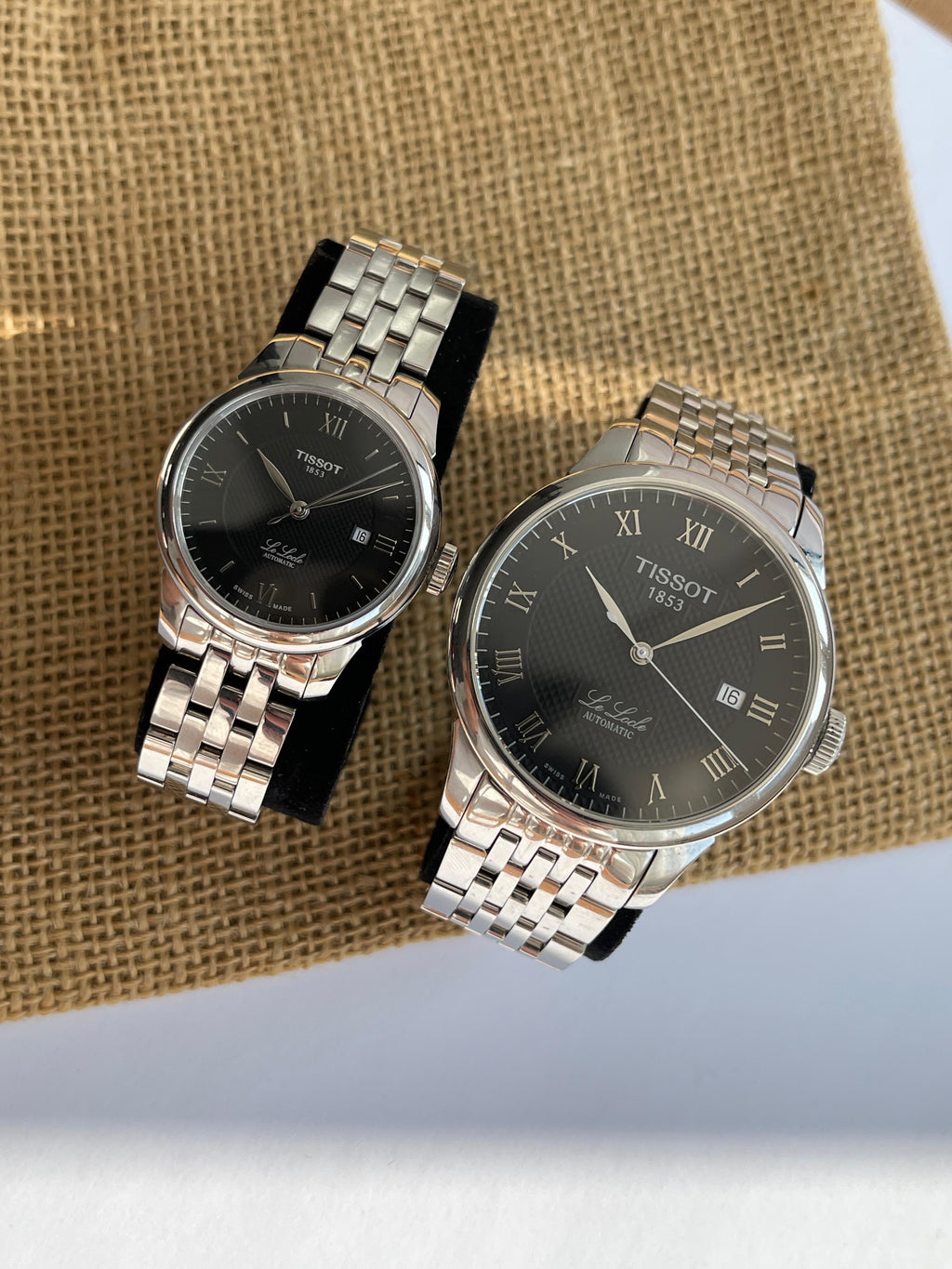 Superb Set Cuplu Tissot Le Locle 29mm si 39mm