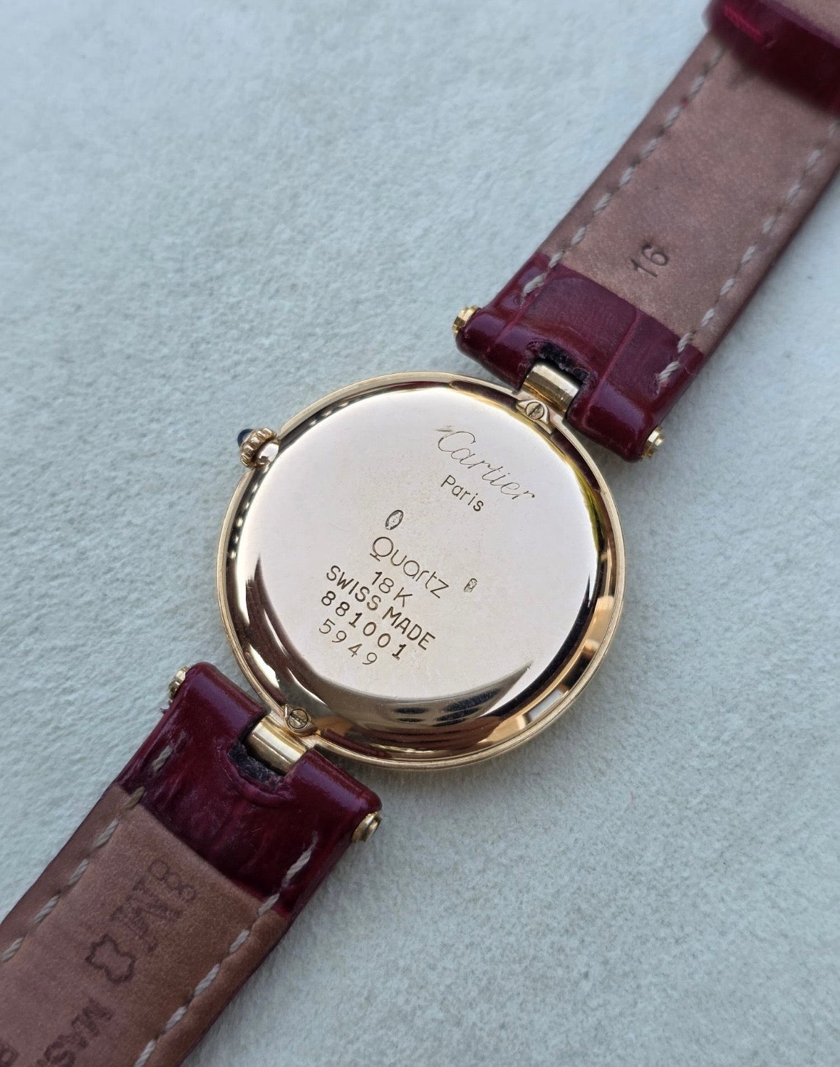 Ceas Cartier Vendome Aur 18K - Ref. 881001 - 30mm