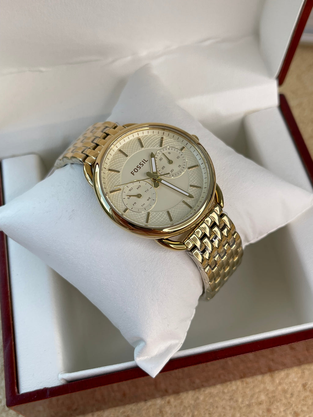 Ceas Fossil Tailor Gold nou - ES3714 - 35mm diametrul