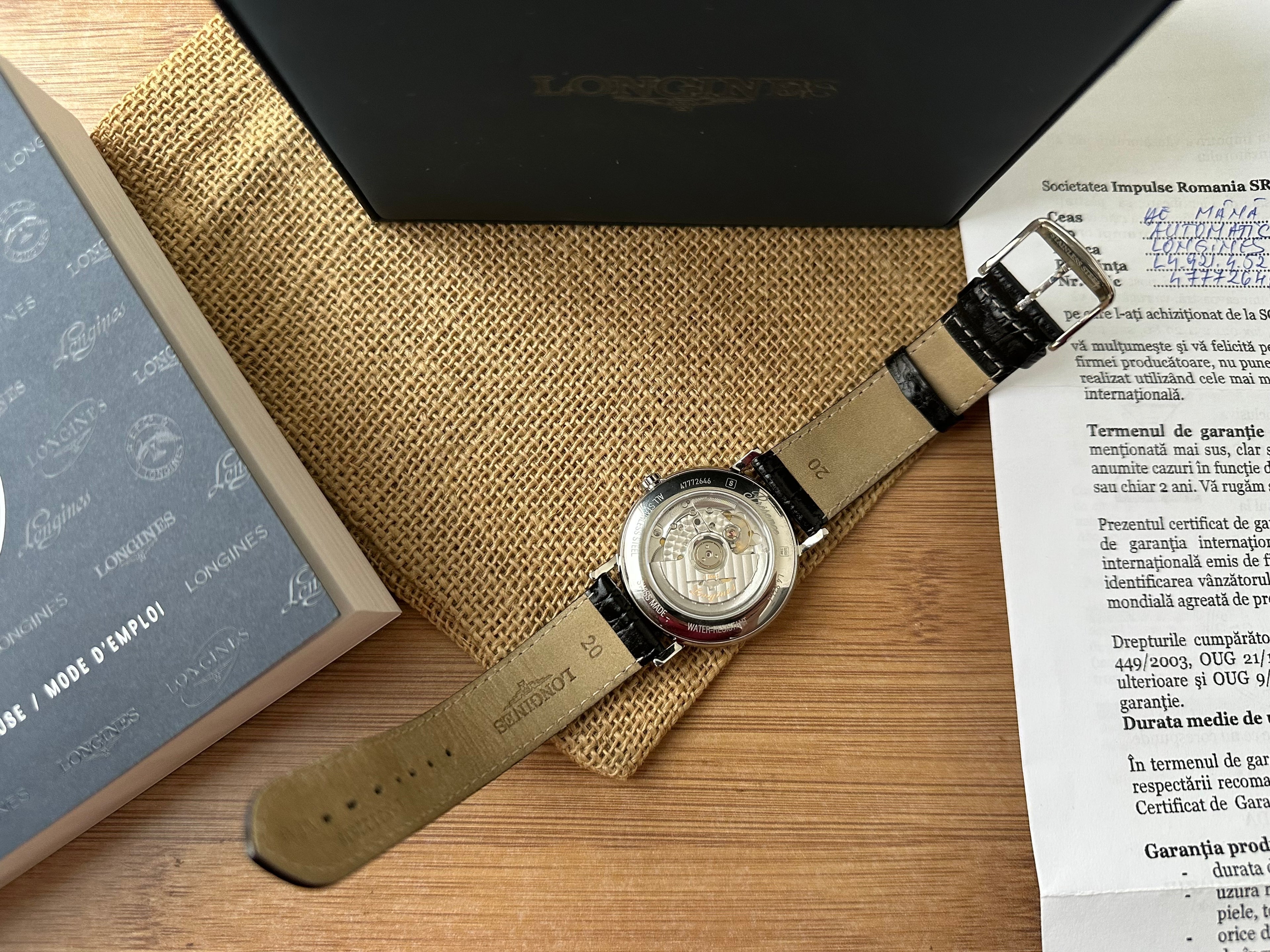 Longines Présence Automatic 38.5mm diametrul - impecabil - Full set L4.921.4.52.2