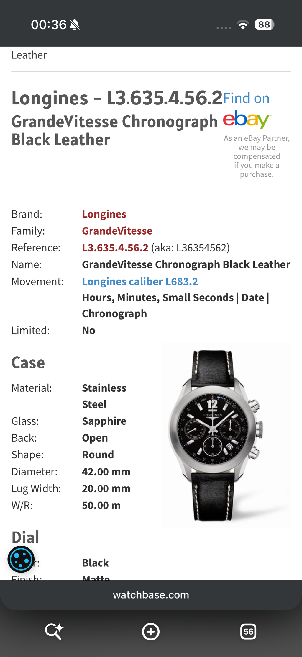 Longines Grande Vitesse - Valjoux 7753 - 42mm - L3.635.4.56.2