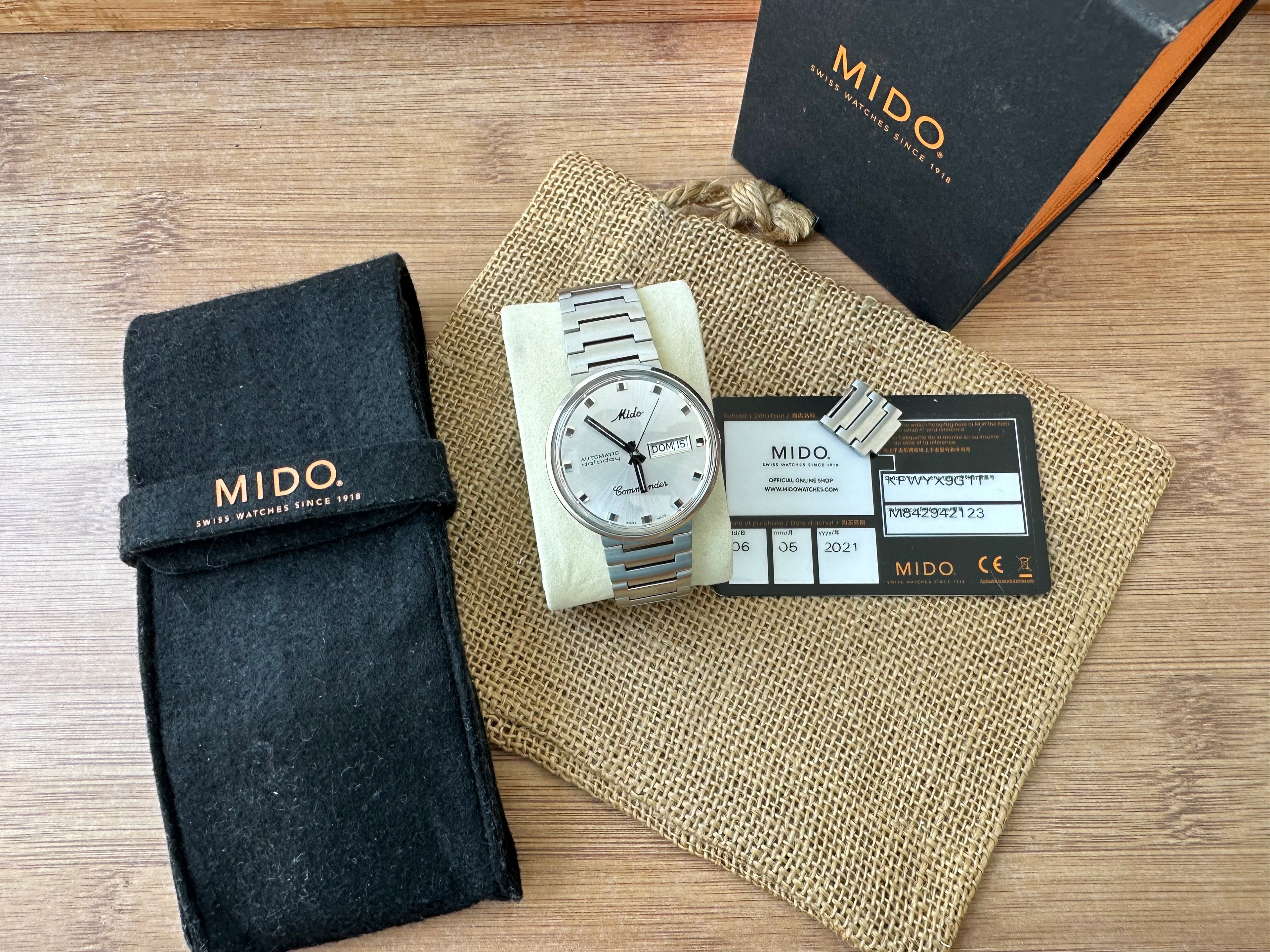 Ceas Mido Commander Automatic Datoday 39mm- Full set - Impecabil -M8425.4.11.1