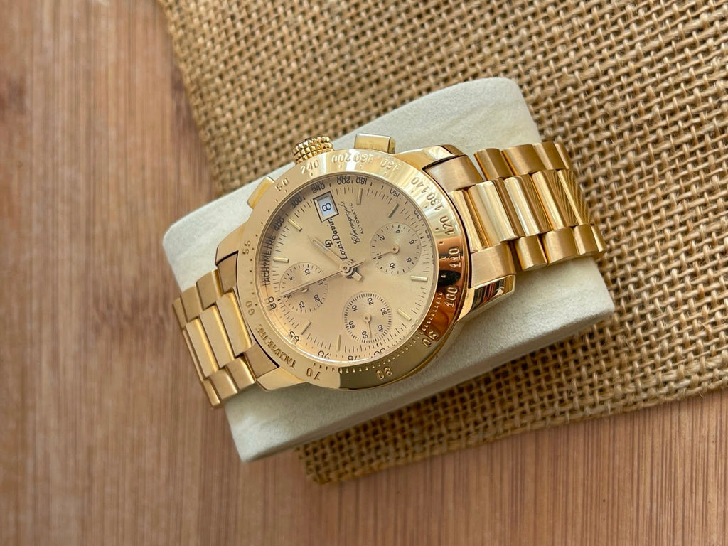 Ceas din Aur 18K Louis Davin - Valjoux 7750 - 148g total