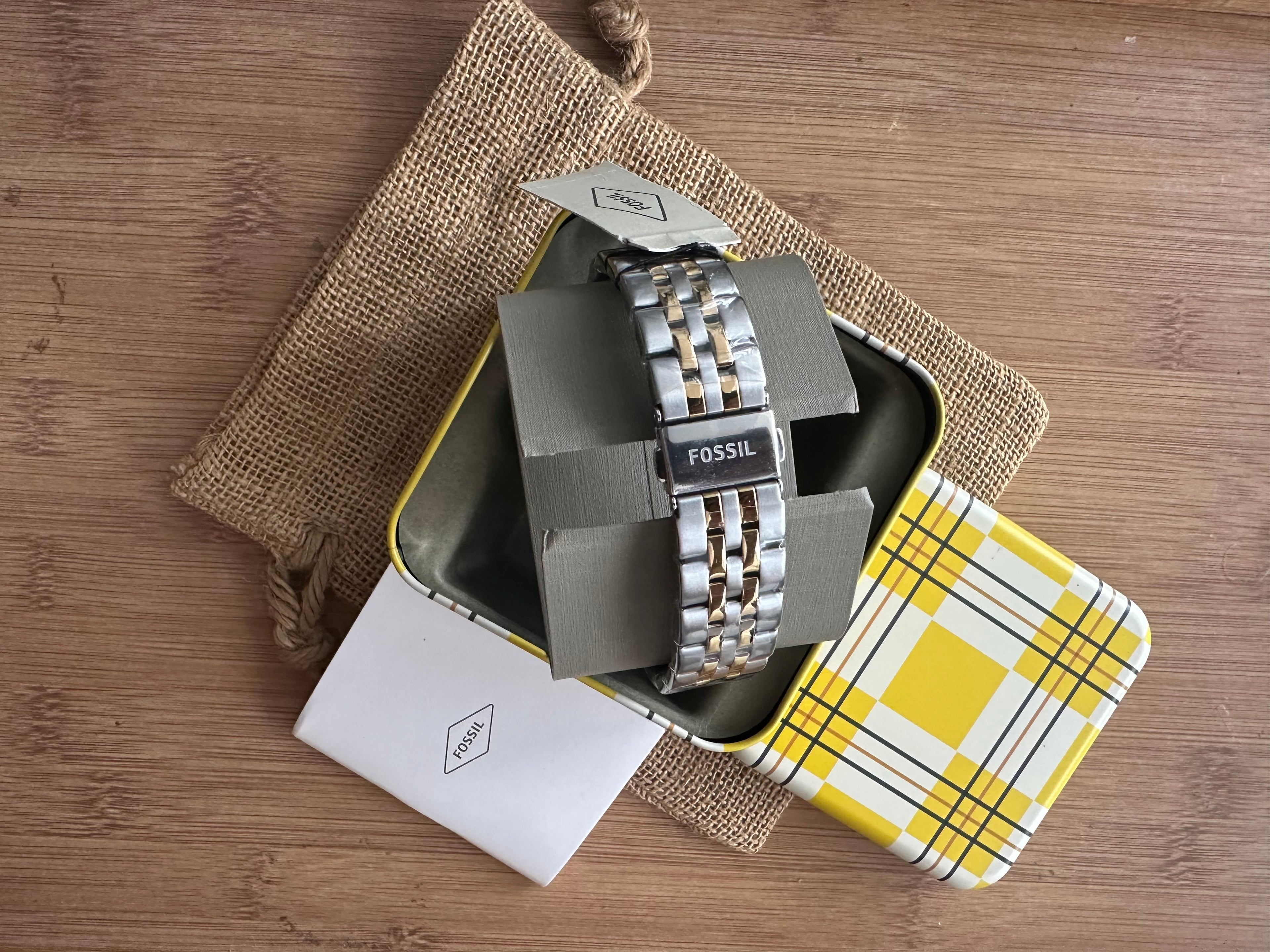 Superb Ceas Fossil Boyfriend Lady - Two tone 38mm diametrul