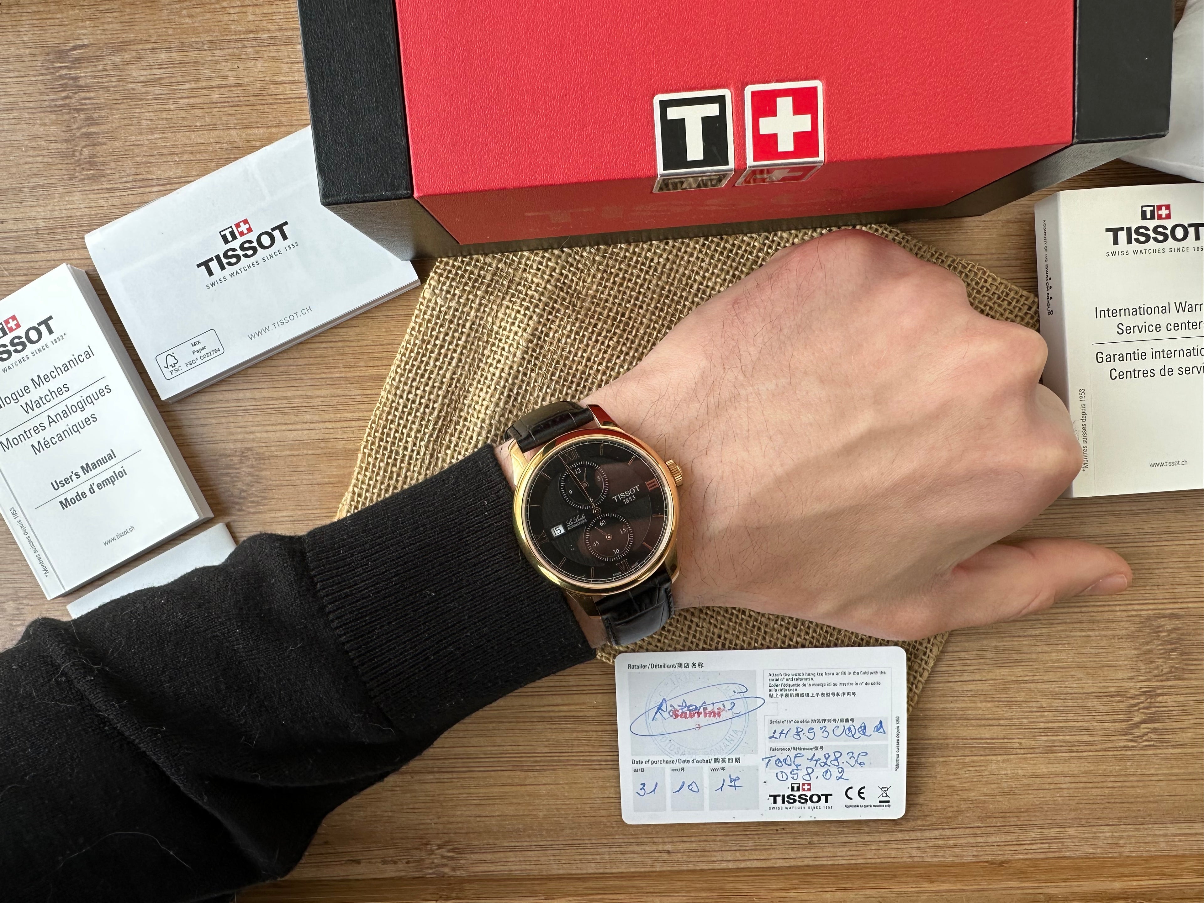 Tissot Le Locle - 39.3mm diametrul - mecanism Eta 2825-2