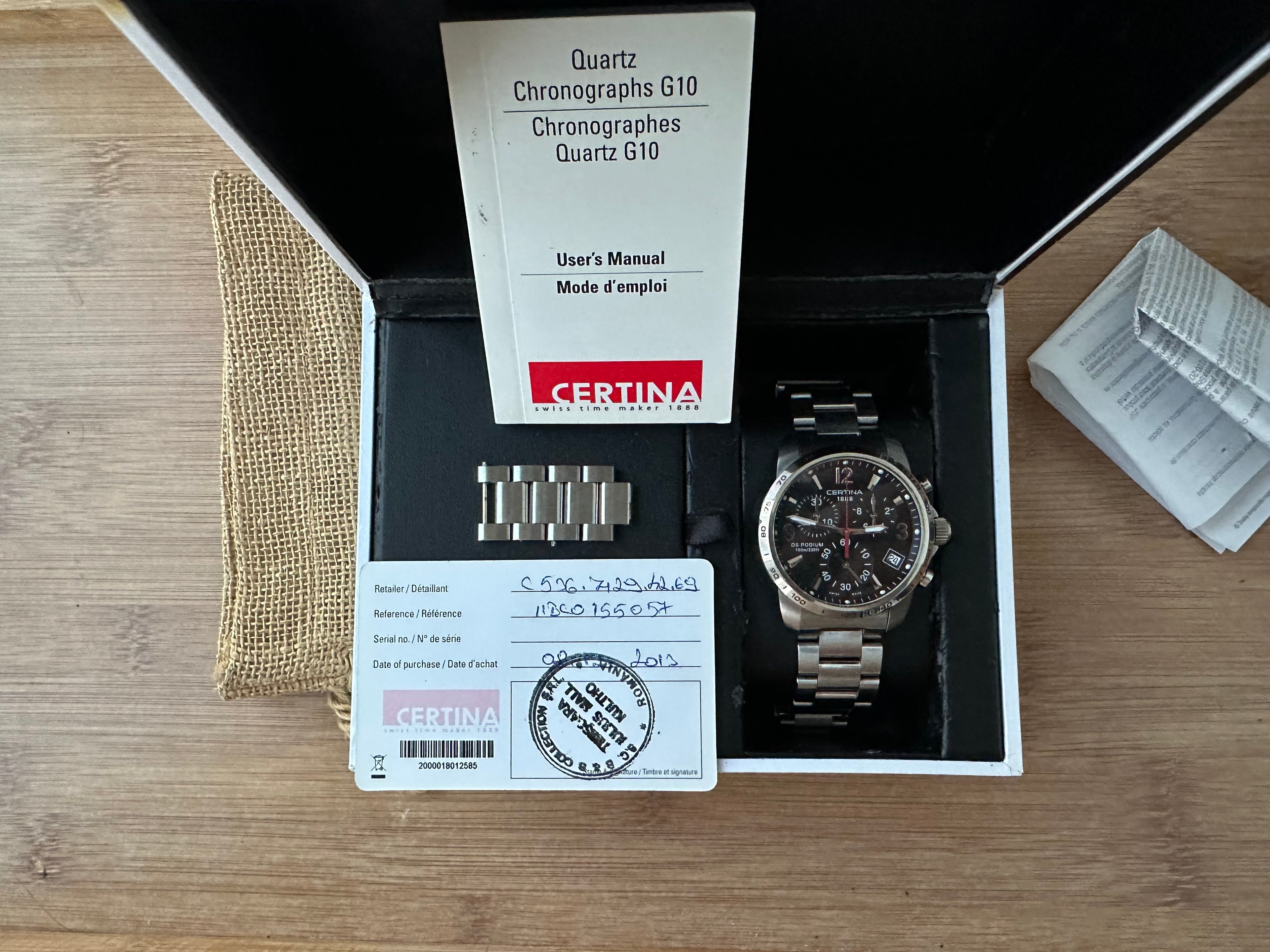 Certina DS Chronograph - Full set - Condiție excelentǎ