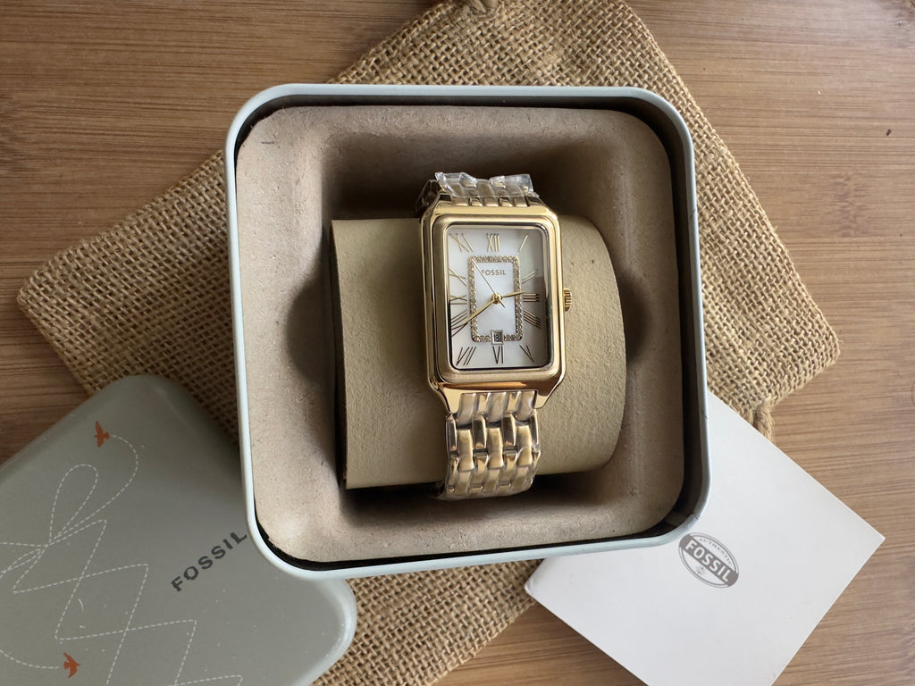 Ceas Fossil Raquel Gold 26mm - Mother of Pearl - ES5304