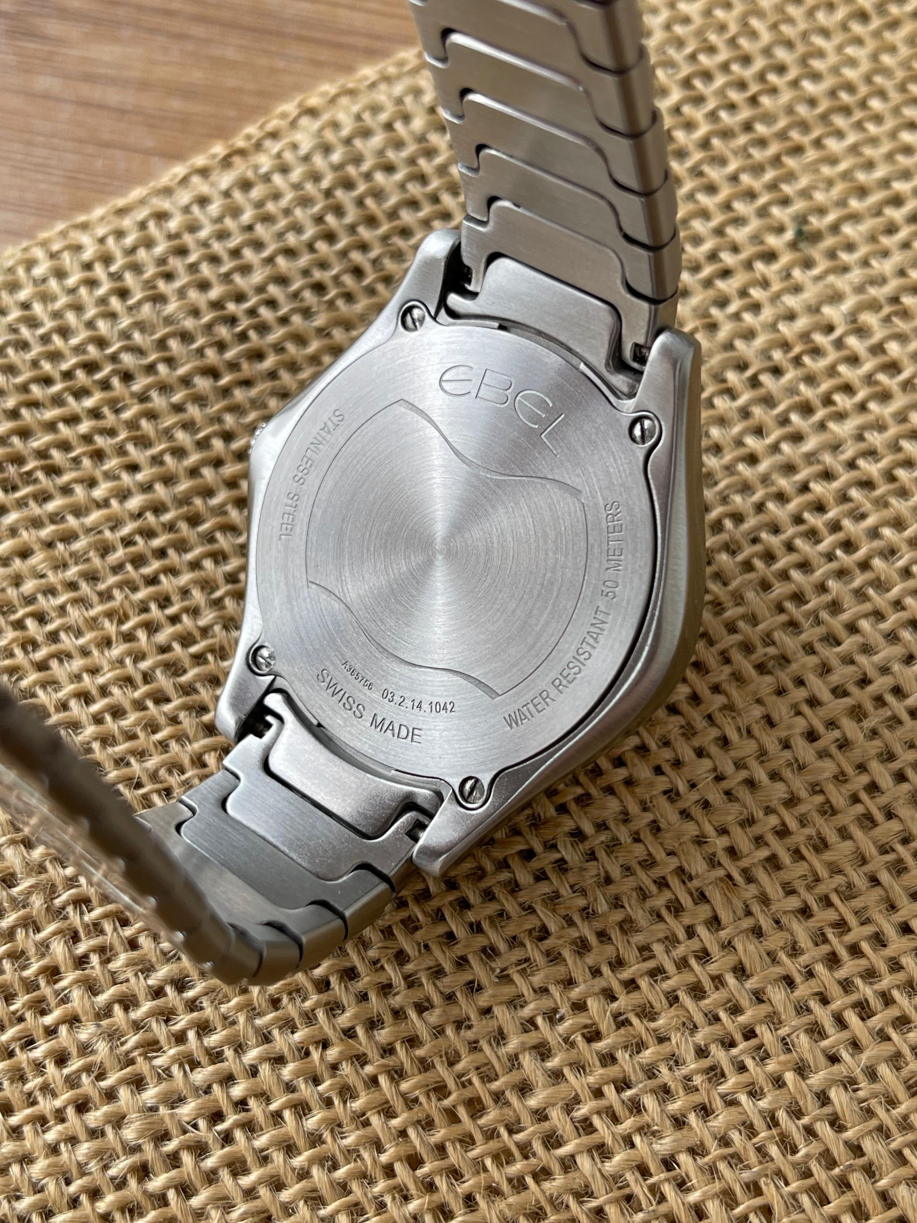 Superb Ebel Lady Wave 35mm cu diamante - ref. 1216303