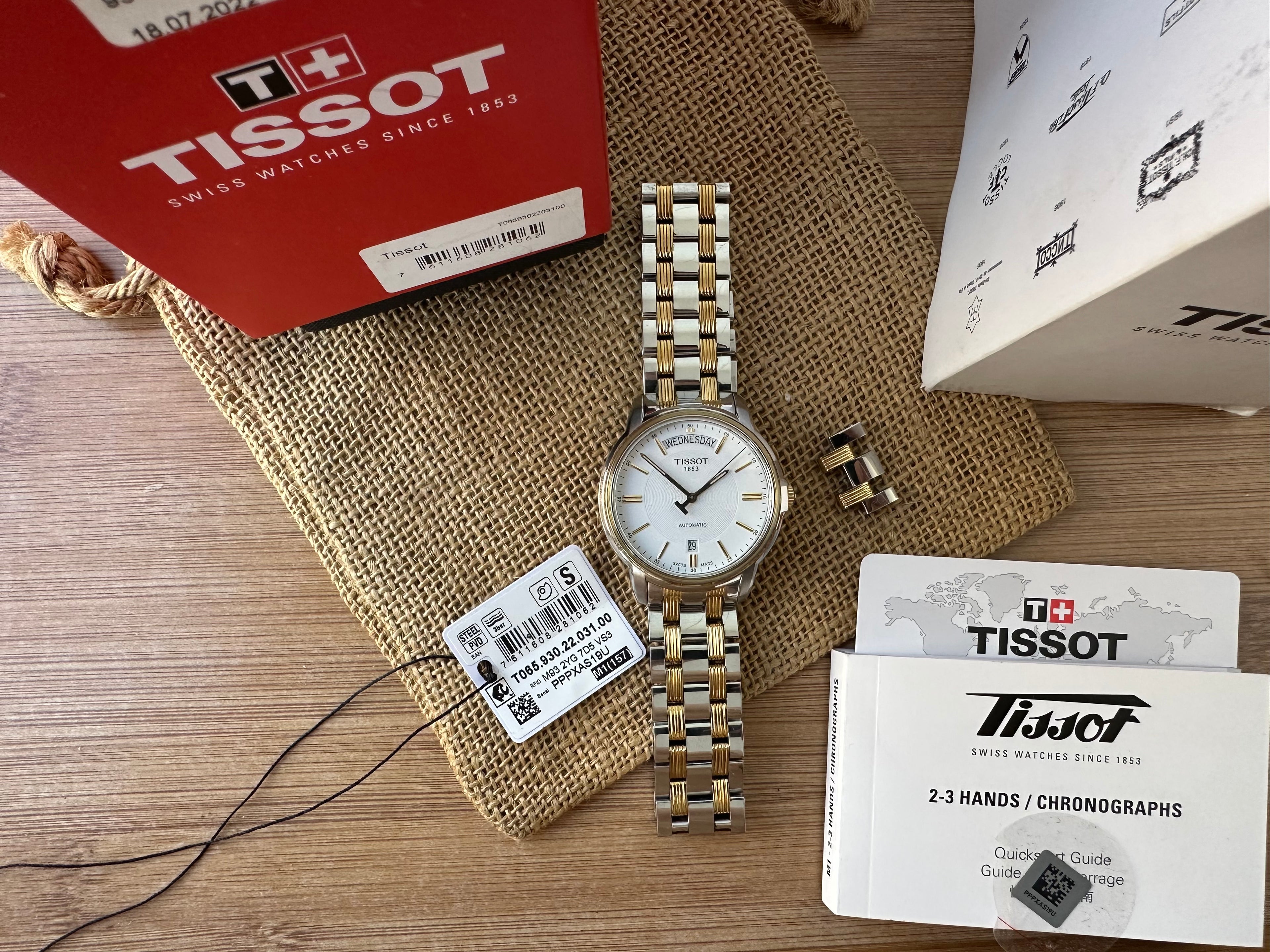 Tissot Automatic - Two tone - Eta 2834 full set