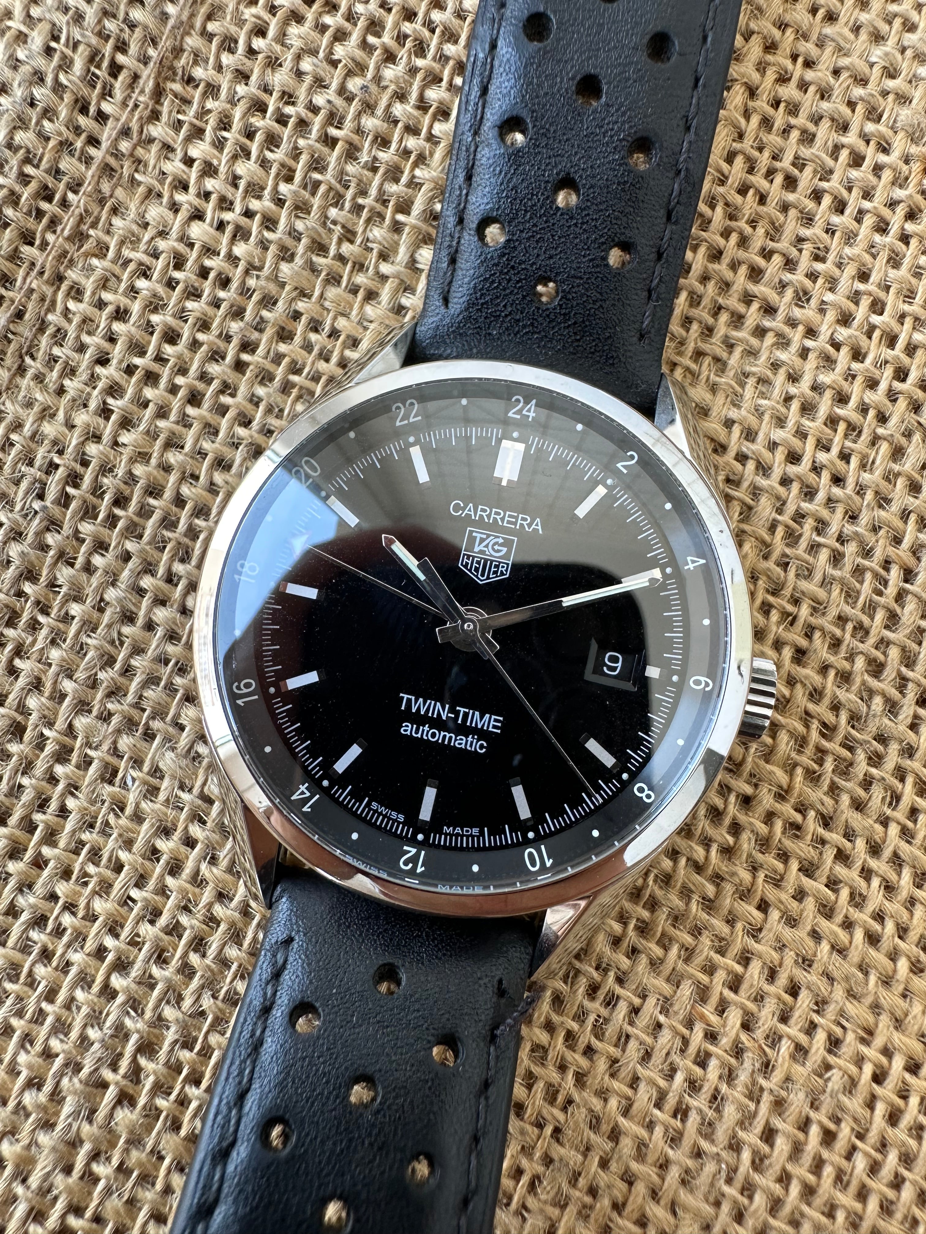 Tag Heuer Carrera Twin time GMT 39mm - Ref. WV2115