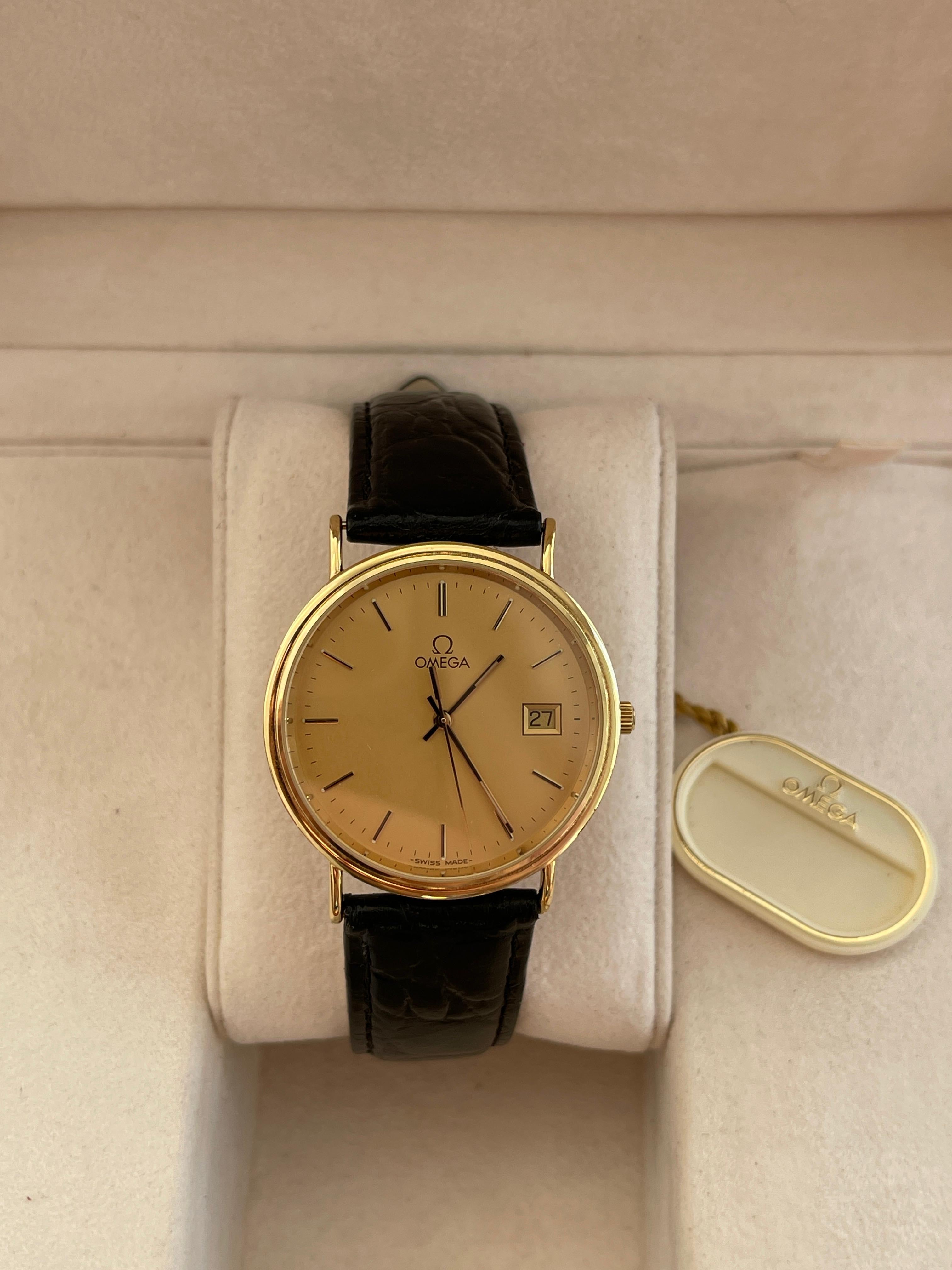 Superb Omega Seamaster Jubilee Aur 18K - Full set - Impecabil