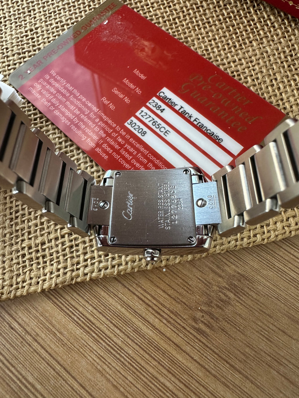 Cartier Tank Française Full set, impecabil 20mm - 2384