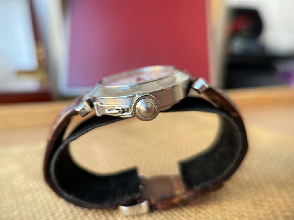 Cartier Pasha Automatic Big Date 35mm, curea de piele aligator 2475