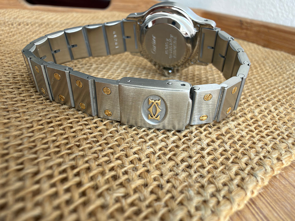 Cartier Santos Octagon Automatic - Aur Oțel - 25mm - Ref. 0907