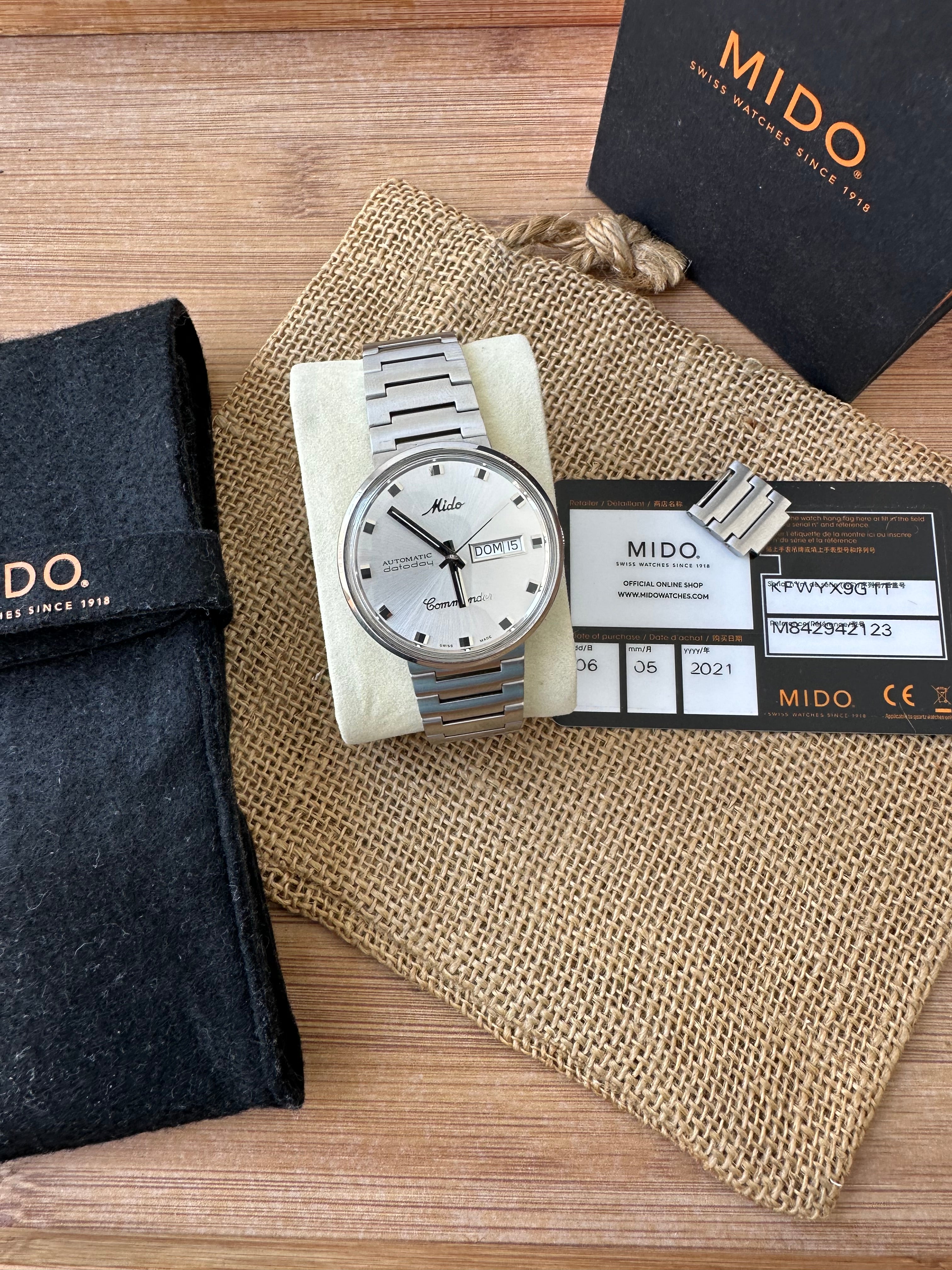 Ceas Mido Commander Automatic Datoday 39mm- Full set - Impecabil -M8425.4.11.1