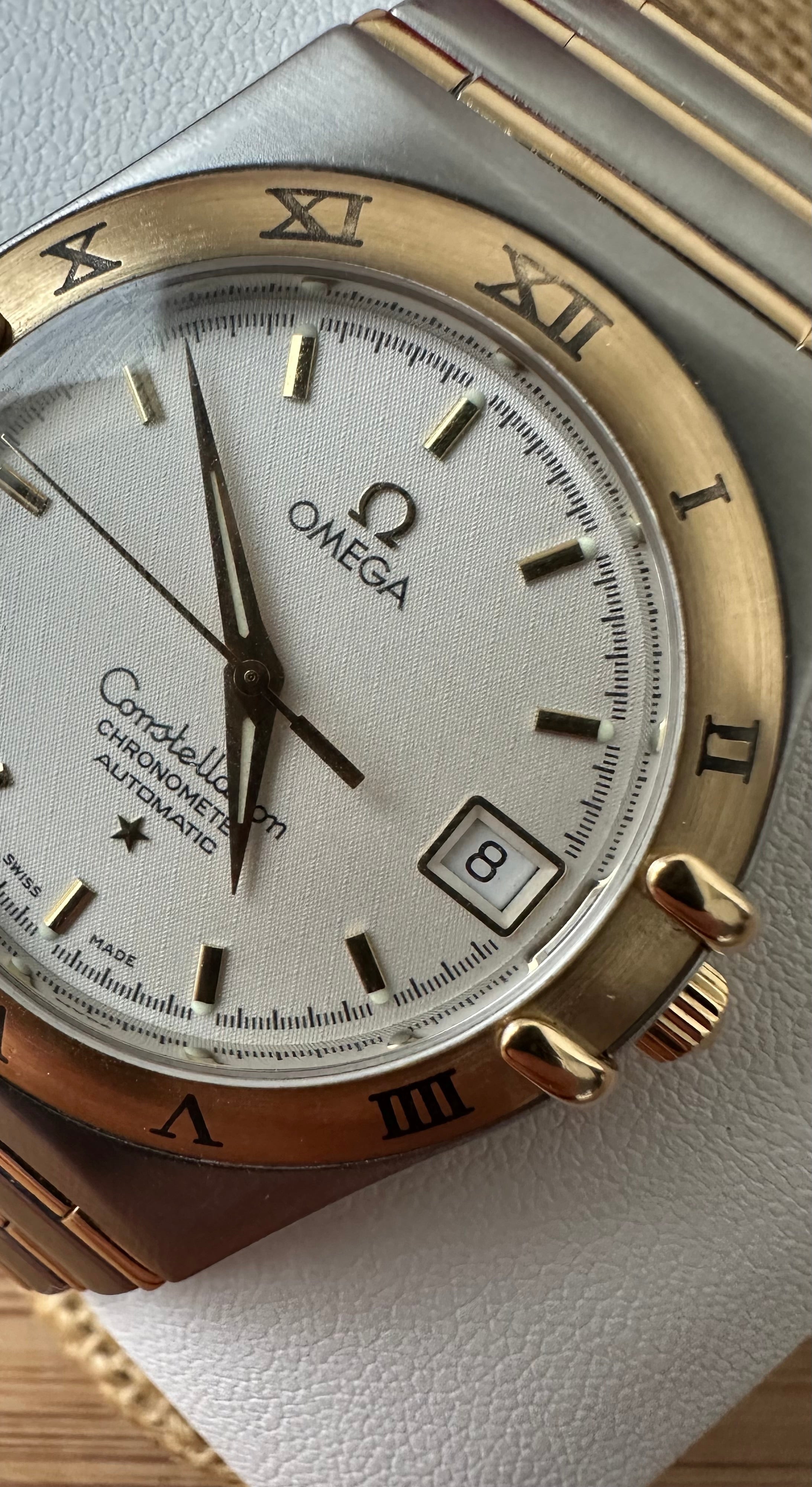 Omega Constellation Aur 18k Oțel Automatic 35.5mm diametrul