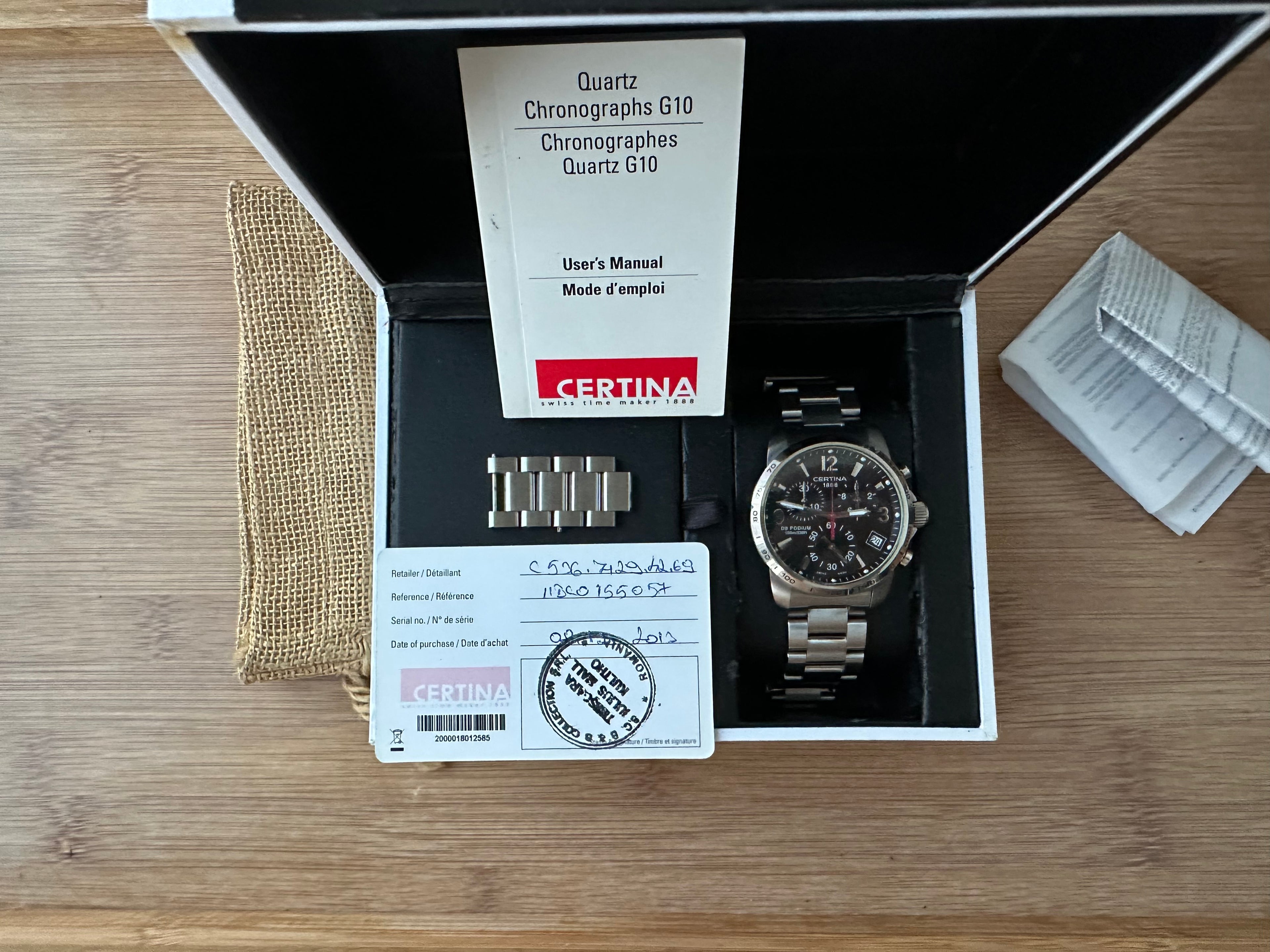 Certina DS Chronograph - Full set - Condiție excelentǎ