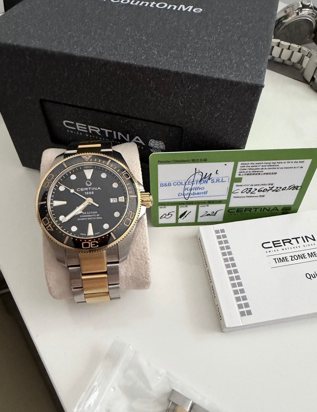 Certina DS Action Diver Full Set - Powermatic 80 - Two tone- Impecabil