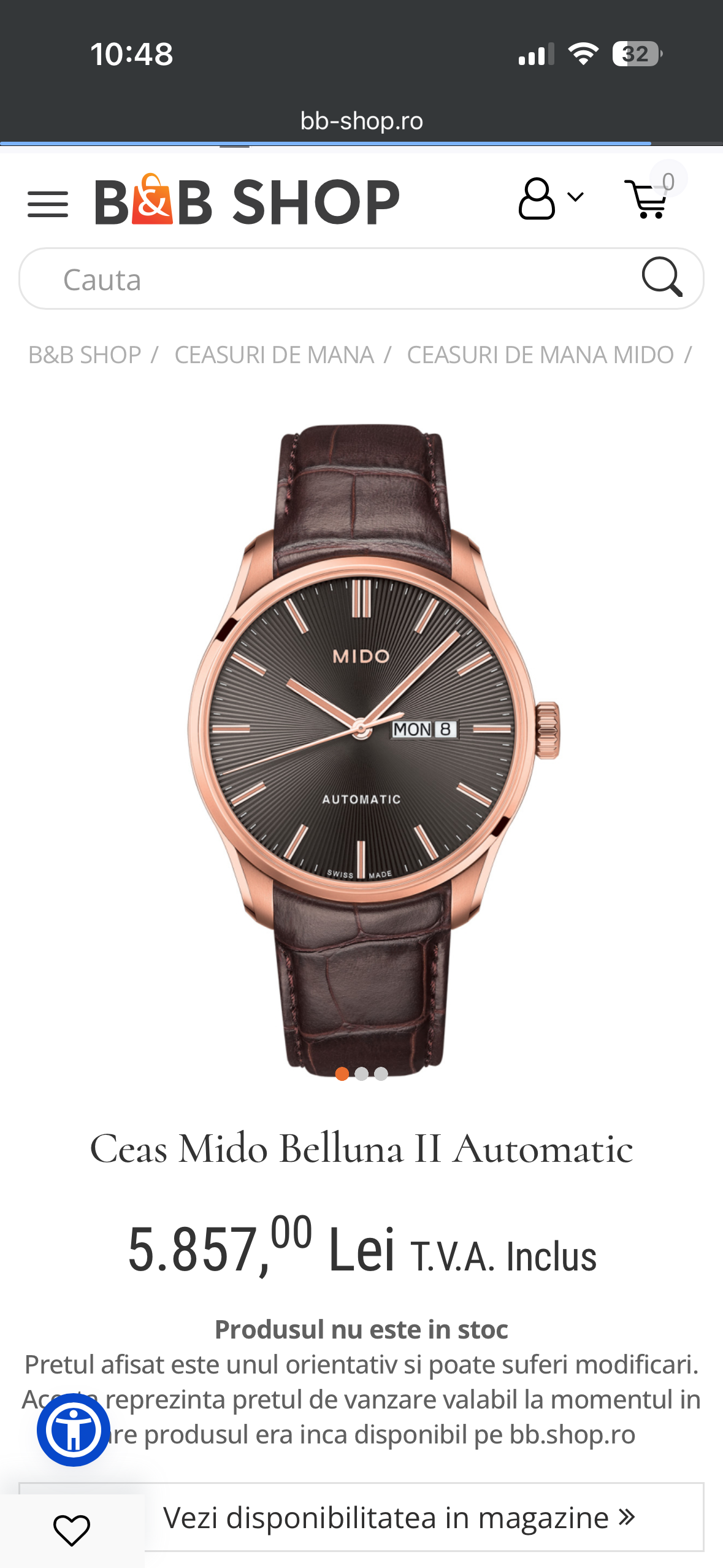 Mido Belluna II - Automatic - Nou - 42.5mm Ref. M024.630.36.061.00