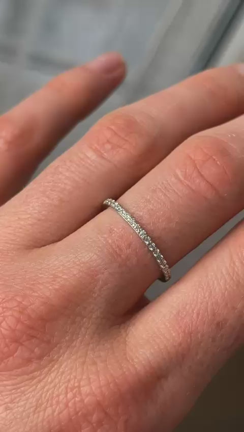 Superb Inel Aur alb 18k - diamante - certificat